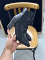 نیم بوت پاشنه دار مشکی کد 1