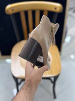 نیم بوت چرمی نسکافه ای - تصویر 2