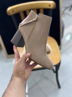 نیم بوت چرمی نسکافه ای